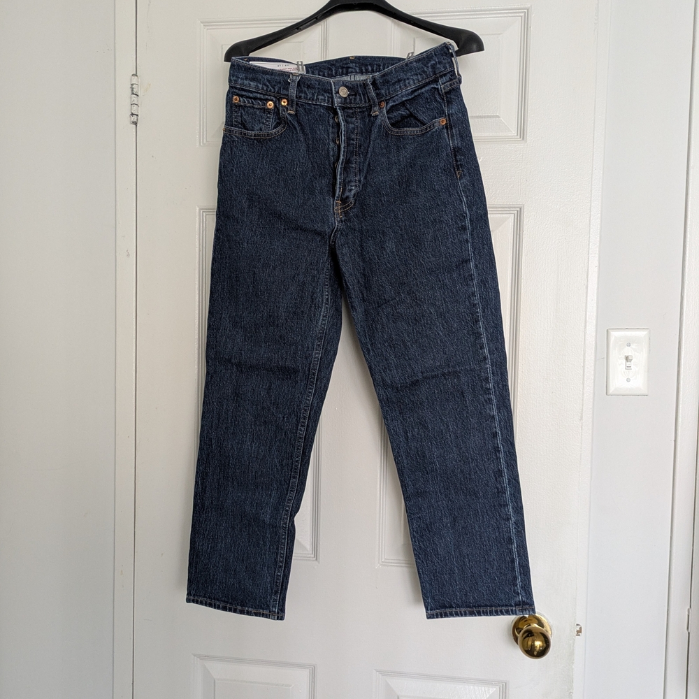 GAP Women's Dark Blue Ankle Jeans